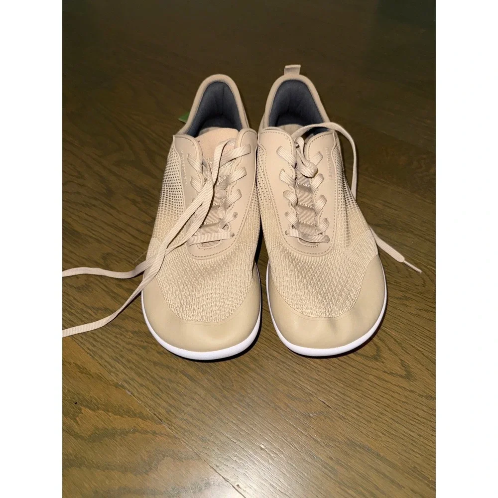 Hike Footwear HF Stride Barefoot Shoes Beige Minimalist Sneakers Womens 10-10.5